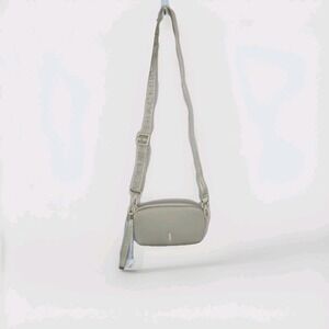 Thacker Ella Phone Zip Neoprene Crossbody Purse Bag Convertible Wristlet Beige